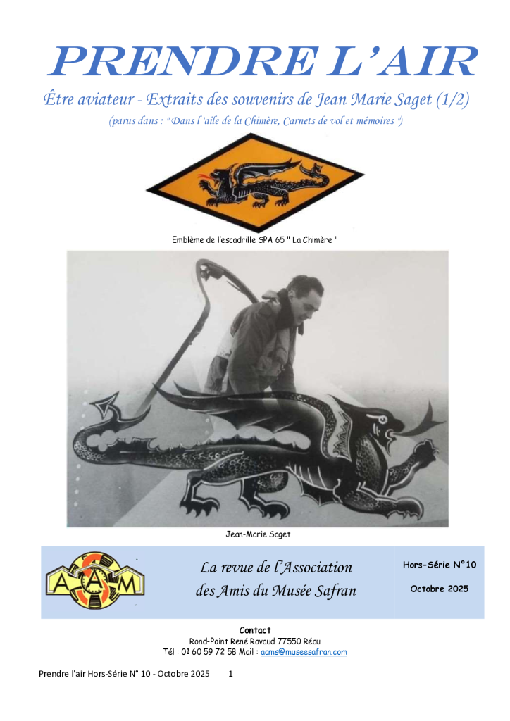 AAMS Jean Marie Saget pilote d'essais Part 1 HS n°10 Oct 2025