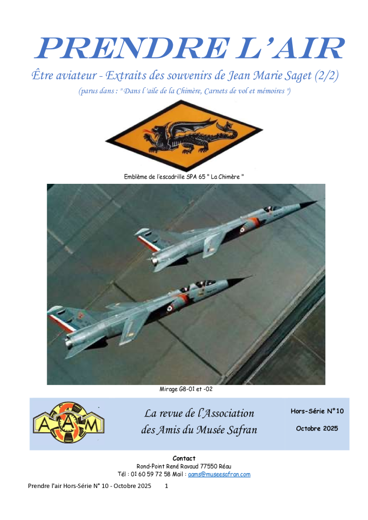 AAMS Jean Marie Saget pilote d'essais Part 2 HS n°10 Oct 2025
