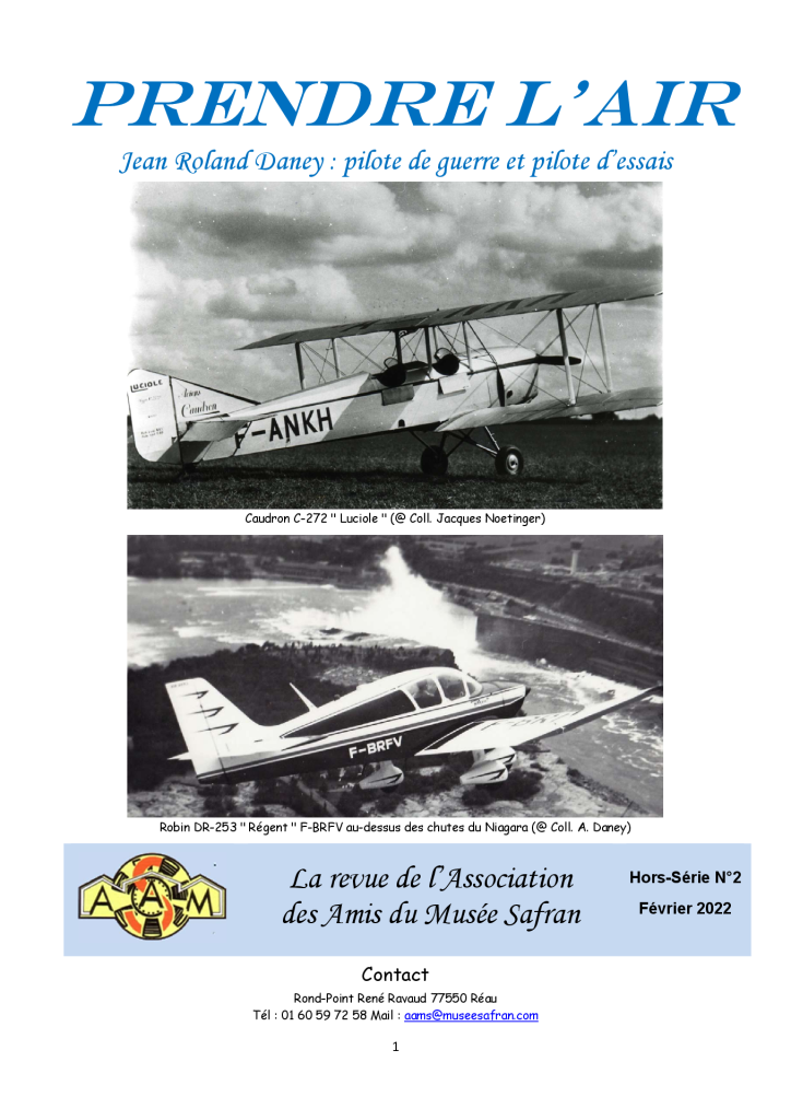AAMS Jean Roland Daney pilote essais HS n°2 Fev 2022